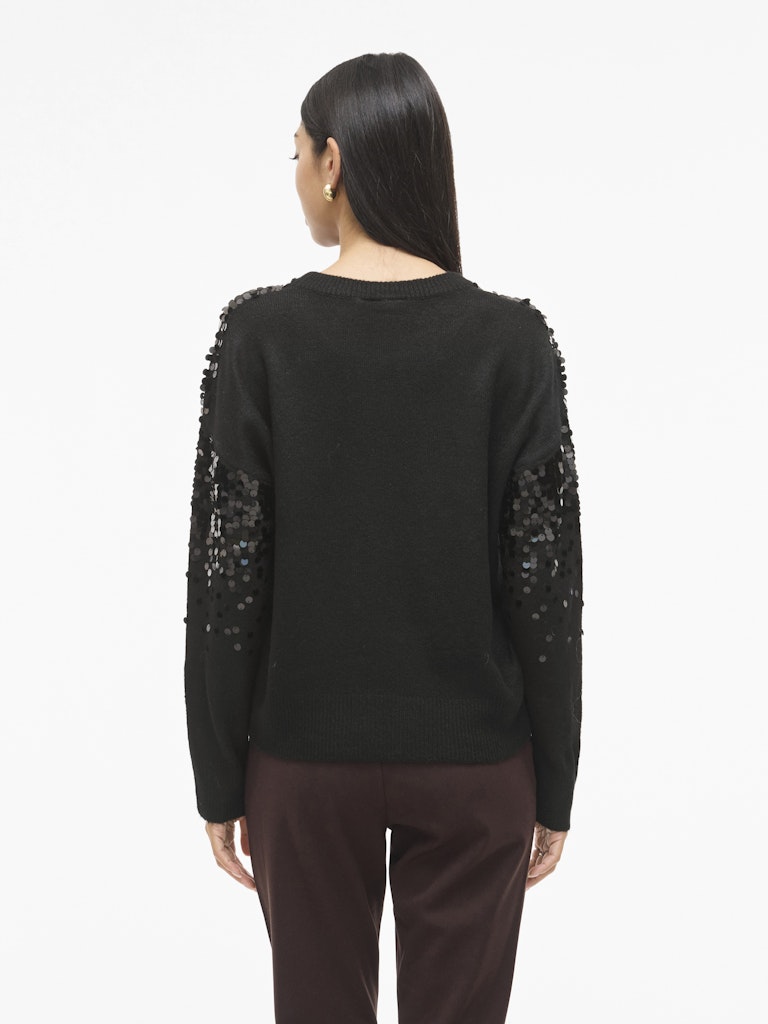 Vila Damen Pullover Black Beauty/Dt