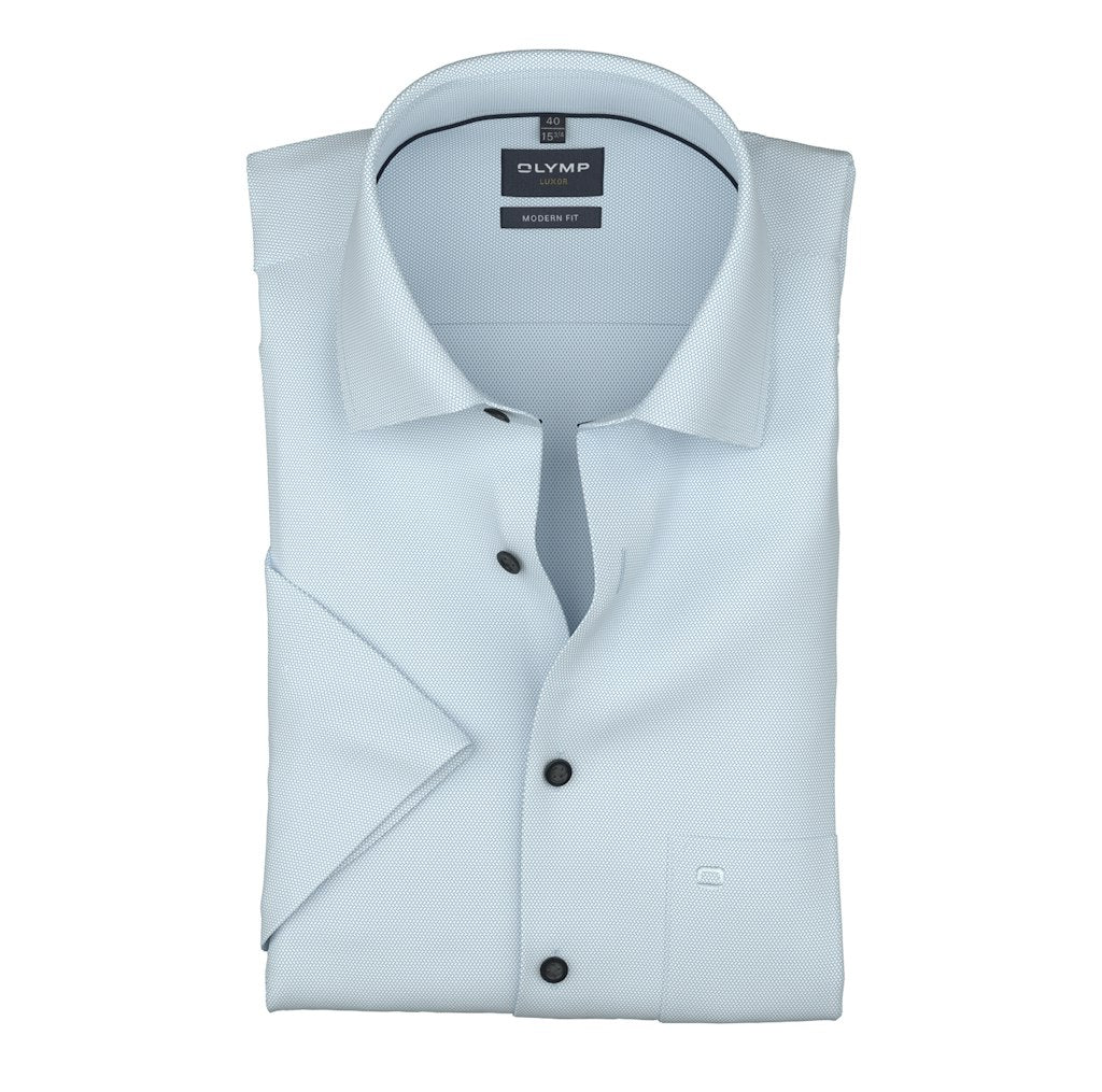 Olymp Herren Hemden kurz Bleu