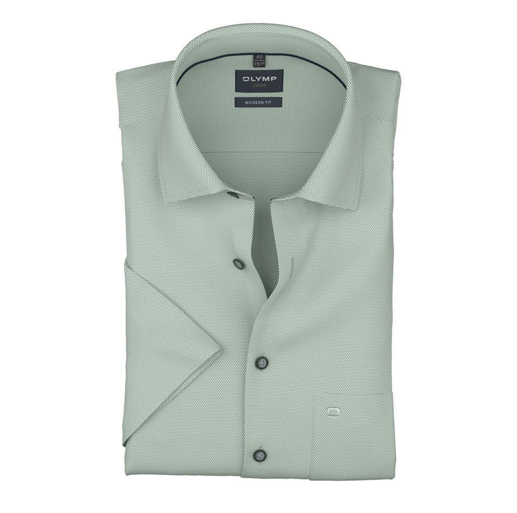 Olymp Herren Hemden kurz Grõn