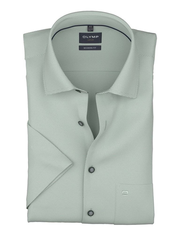 Olymp Herren Hemden kurz Grõn