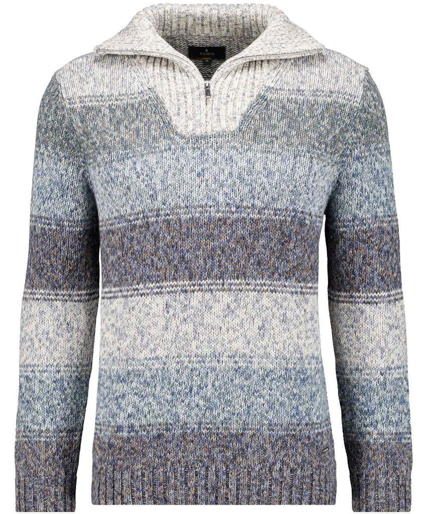 Ragman Herren Pullover Grau Melan