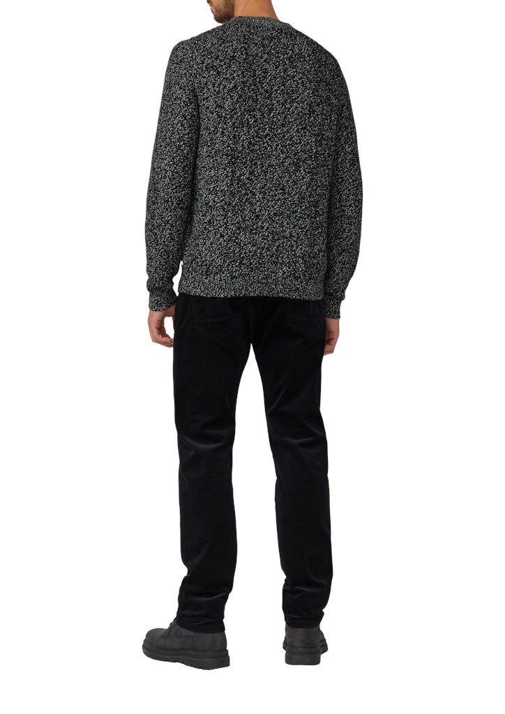 S. Oliver red Herren Pullover Grey/Black