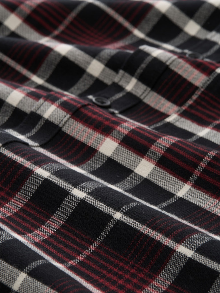 Tom Tailor denim Herren Hemden lang Black Red White