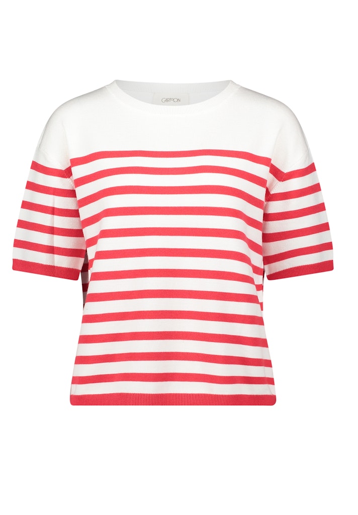 Cartoon Damen Pullover Cream/Red