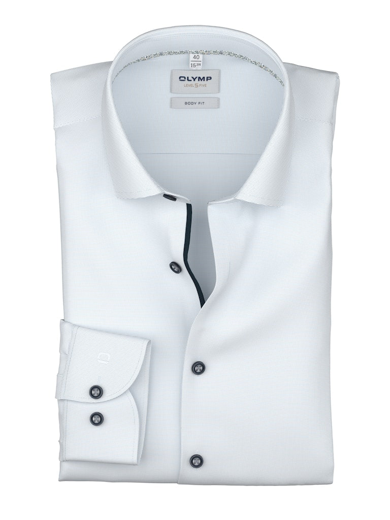 Olymp Herren Hemden lang Bleu