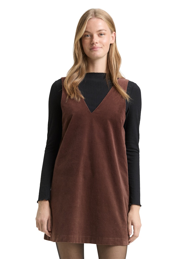 Tom Tailor denim Damen Kleider Soft Chocolate