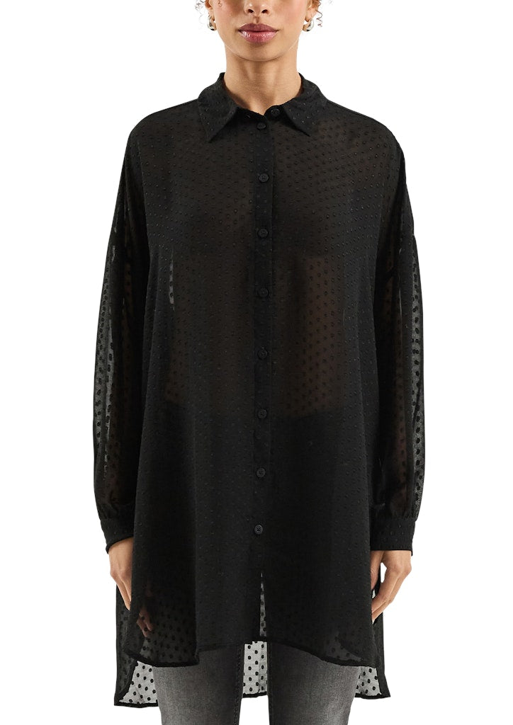 QS by S.Oliver Damen Blusen Grey/Black