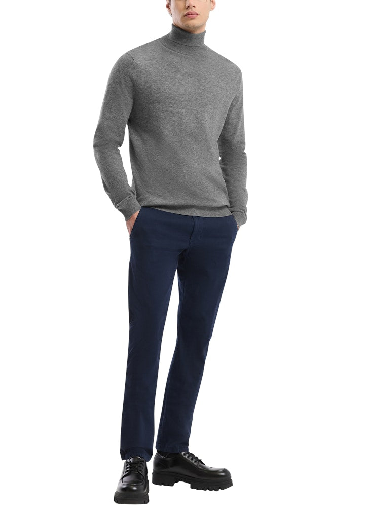 QS by S.Oliver Herren Pullover Grey/Black