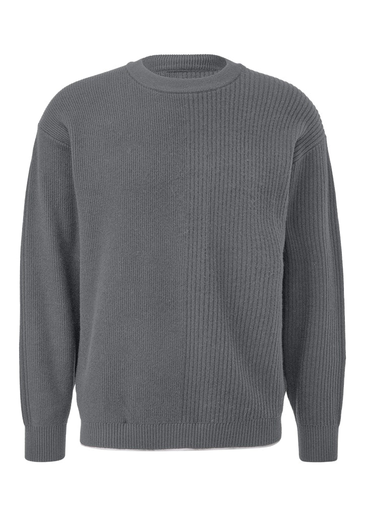 QS by S.Oliver Herren Pullover Grey/Black