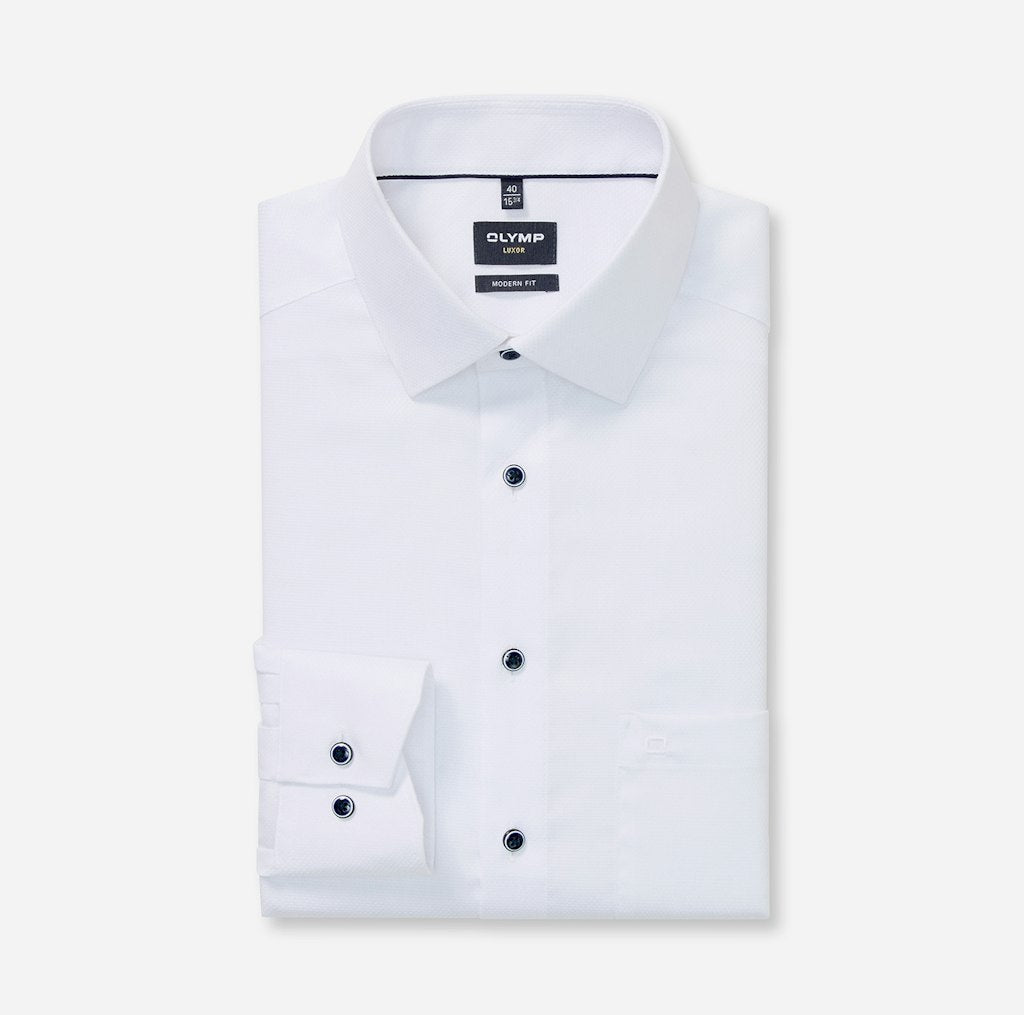 Olymp Herren Hemden lang Weiss