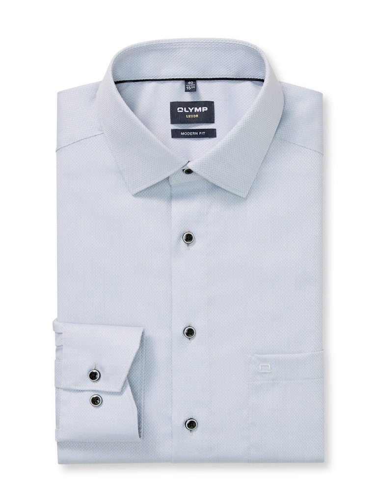 Olymp Herren Hemden lang Silbergrau