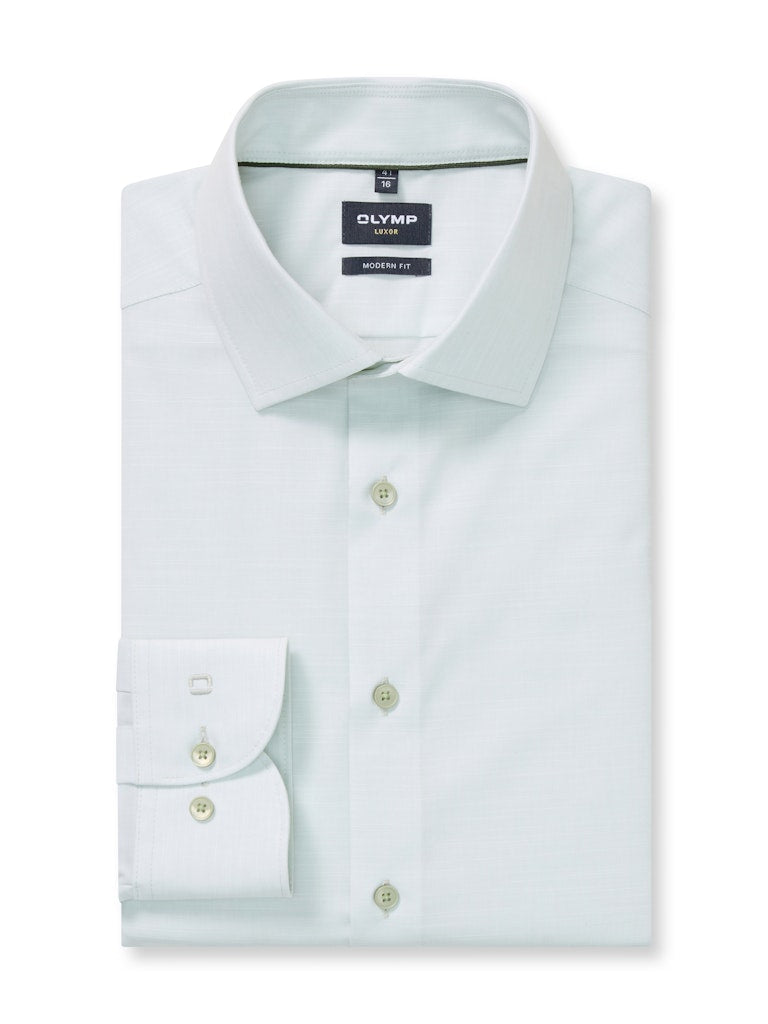 Olymp Herren Hemden lang Lindgrõn
