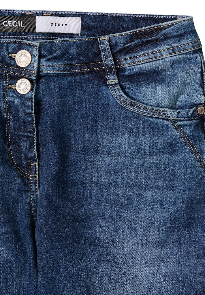 Cecil Damen Hosen  Mid Blue