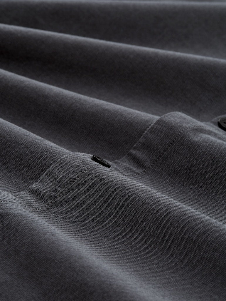 Tom Tailor denim Herren Hemden lang Black Grey Cham