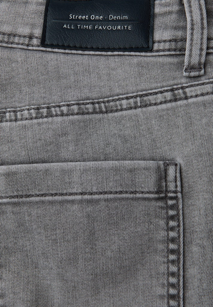 Street One Damen Hosen Mid Grey