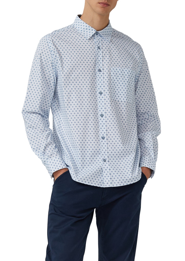 S. Oliver red Herren Hemden lang Blue