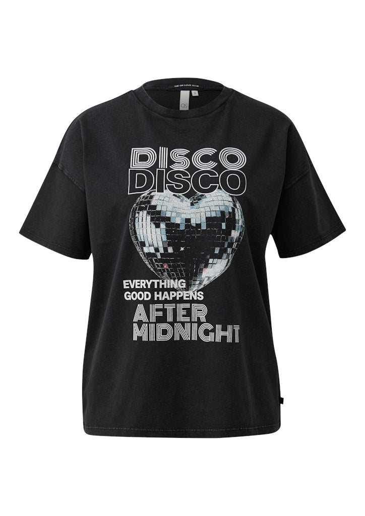 QS by S.Oliver Damen T-Shirts Grey/Black