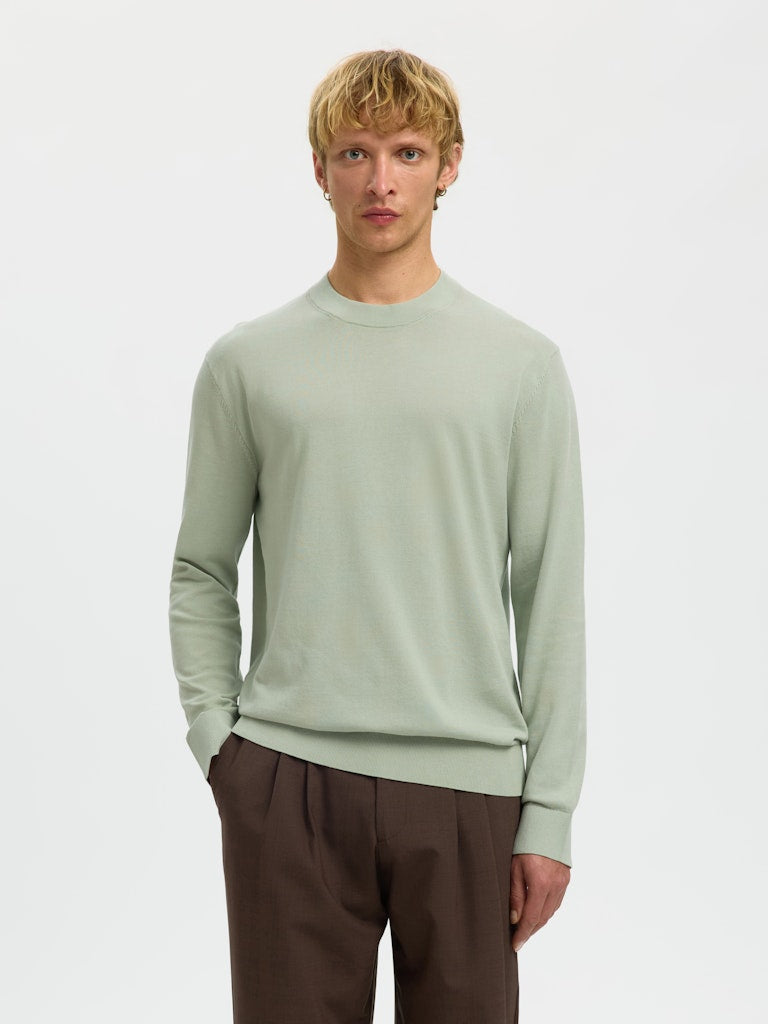 Selected homme Herren Pullover Aqua Gra