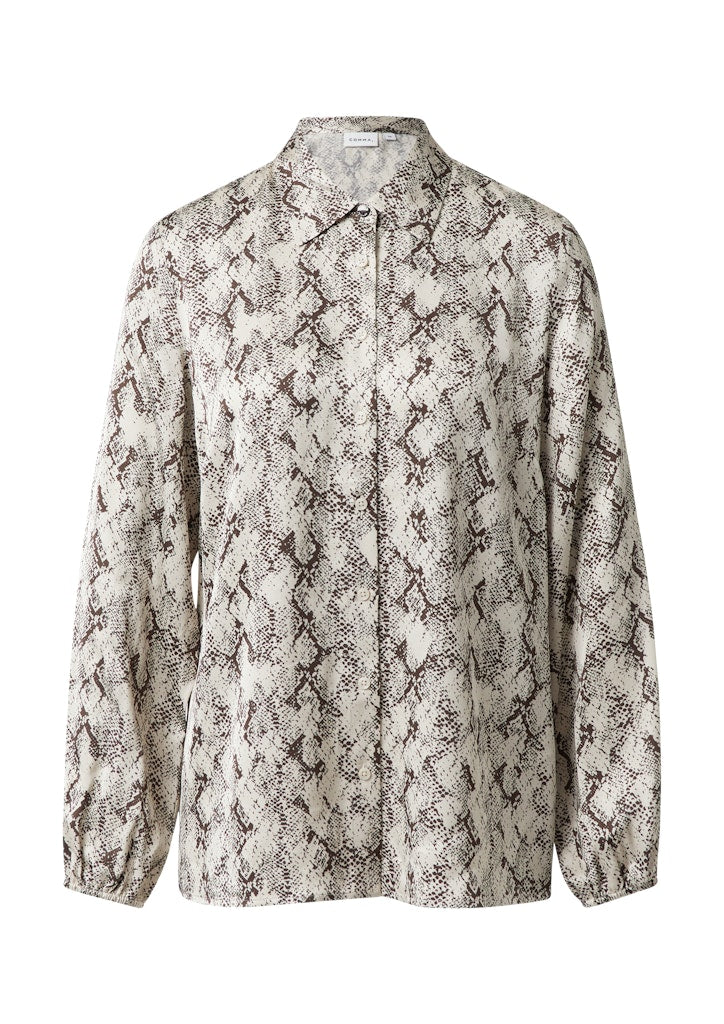 Comma Damen Blusen Grey/Black