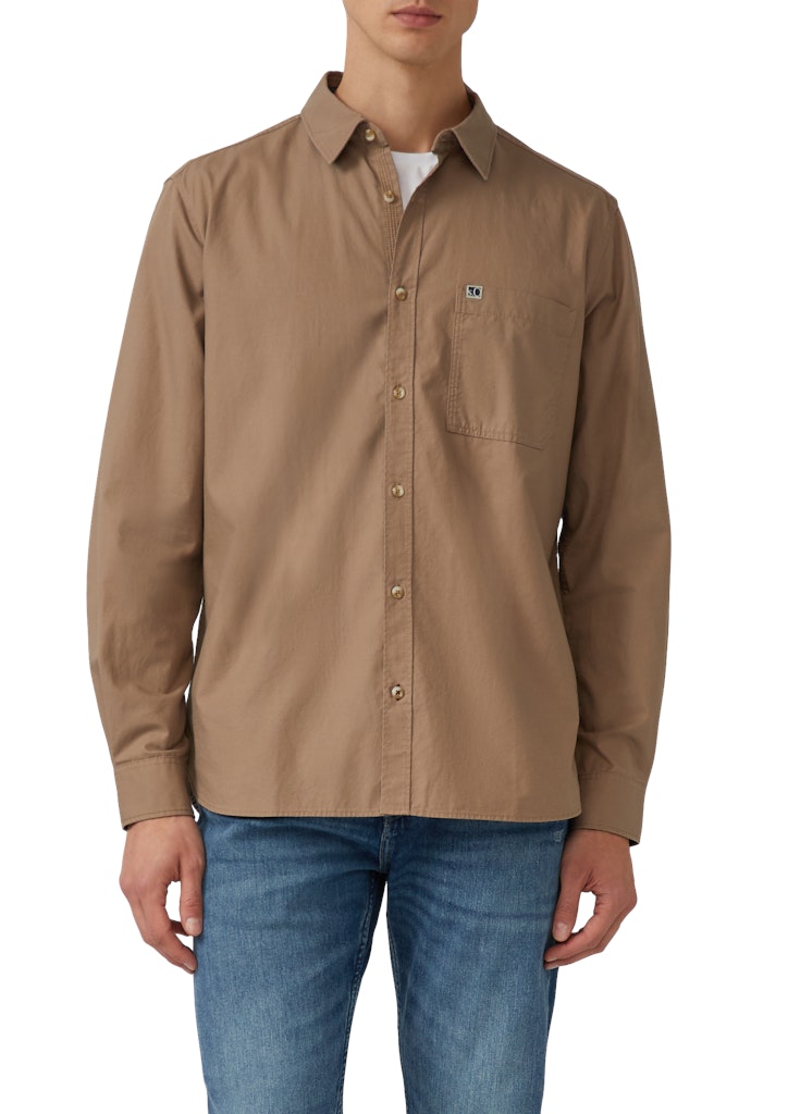 S. Oliver red Herren Hemden lang Brown