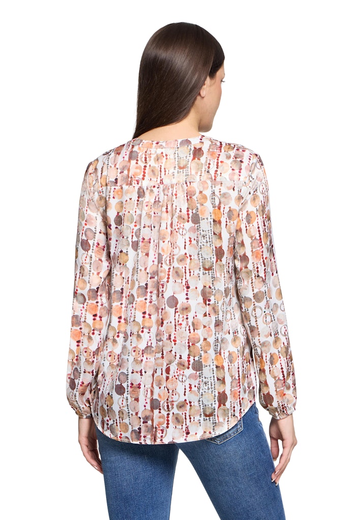 Cartoon Damen Blusen Brown/Red