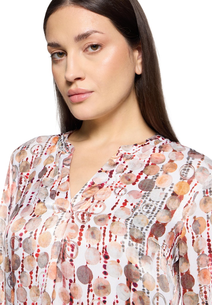 Cartoon Damen Blusen Brown/Red