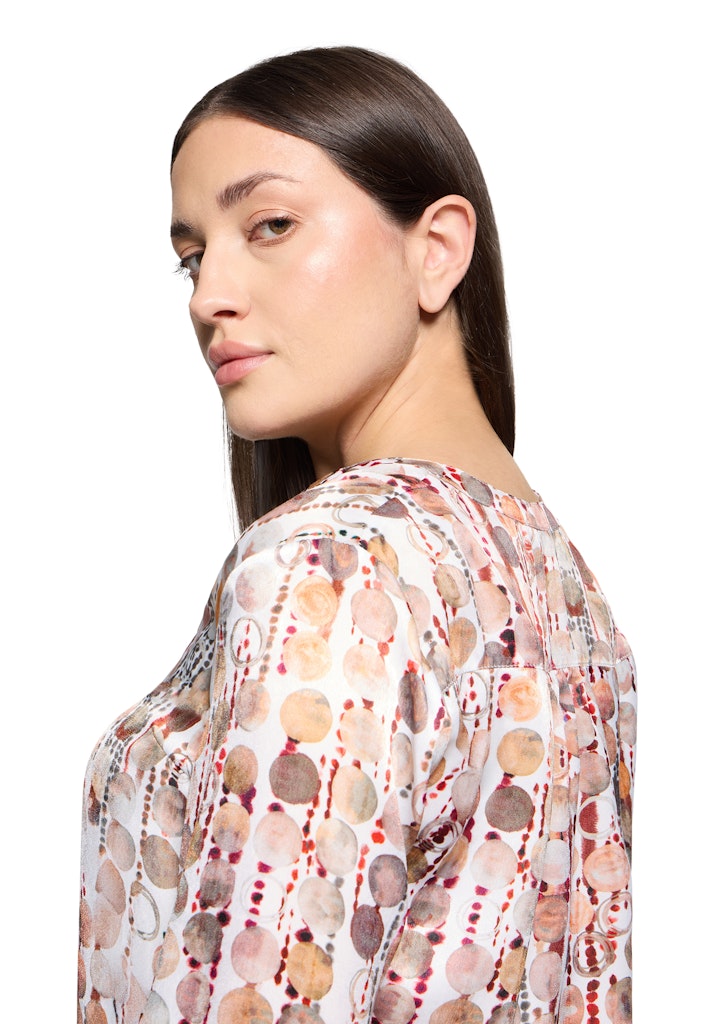 Cartoon Damen Blusen Brown/Red