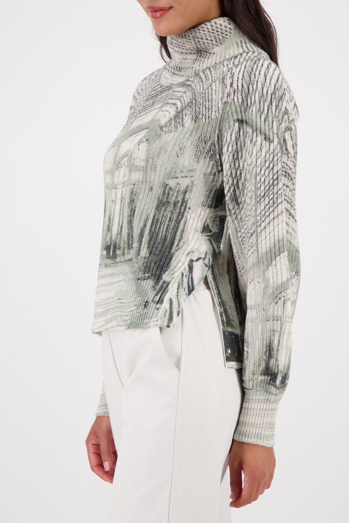 Monari Damen Pullover Sage Gemust