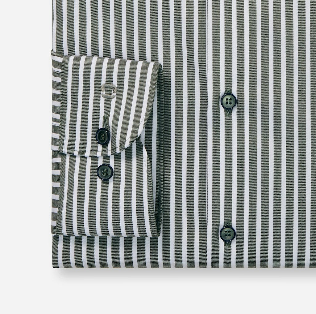 Olymp Herren Hemden lang Graugrõn