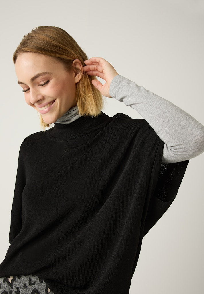 More & More Damen Pullover Black