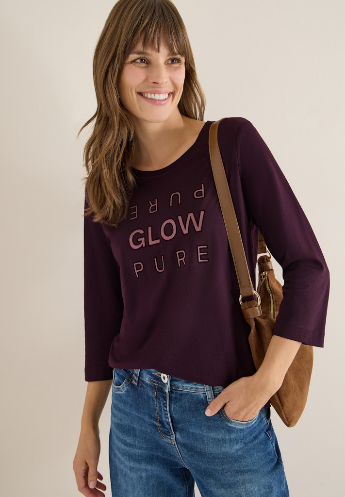 Cecil Damen T-Shirts  Eggplant