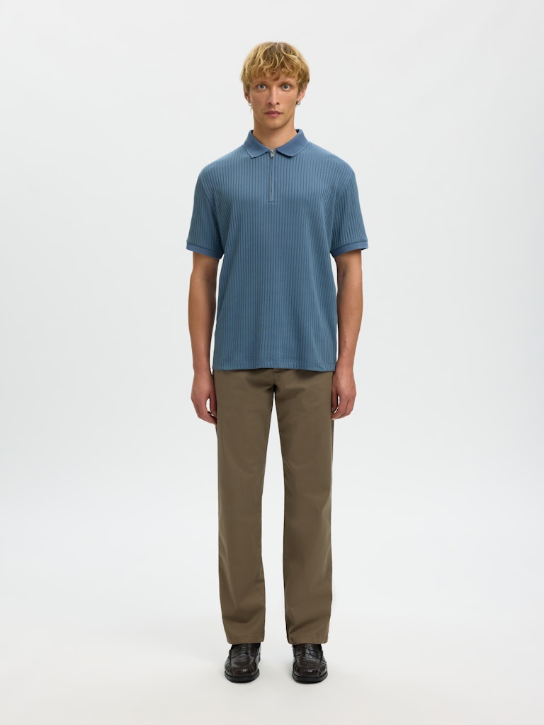 Selected homme Herren Polo-Shirts Blue Mir