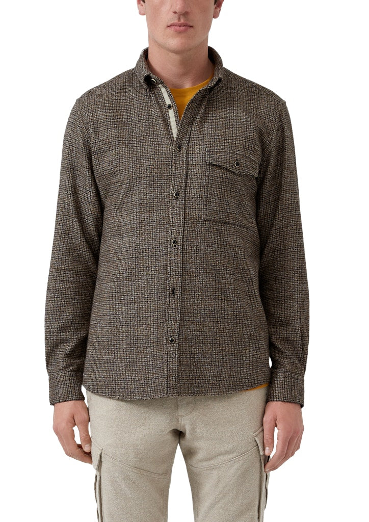 S. Oliver red Herren Hemden lang Brown