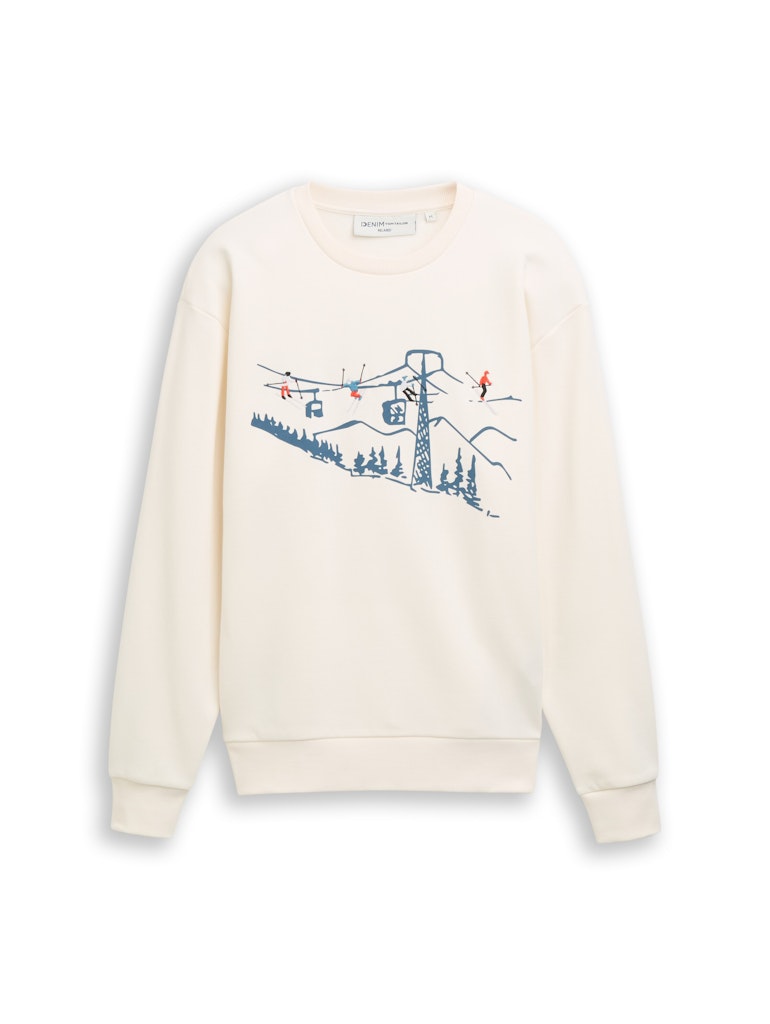 Tom Tailor denim Herren Sweatshirts Wool White