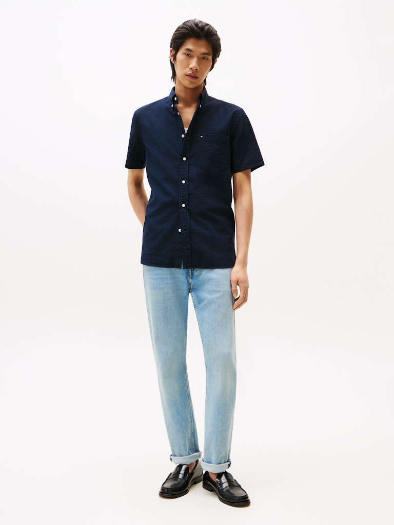 Tommy Hilfiger Herren Hemden Dw Blue