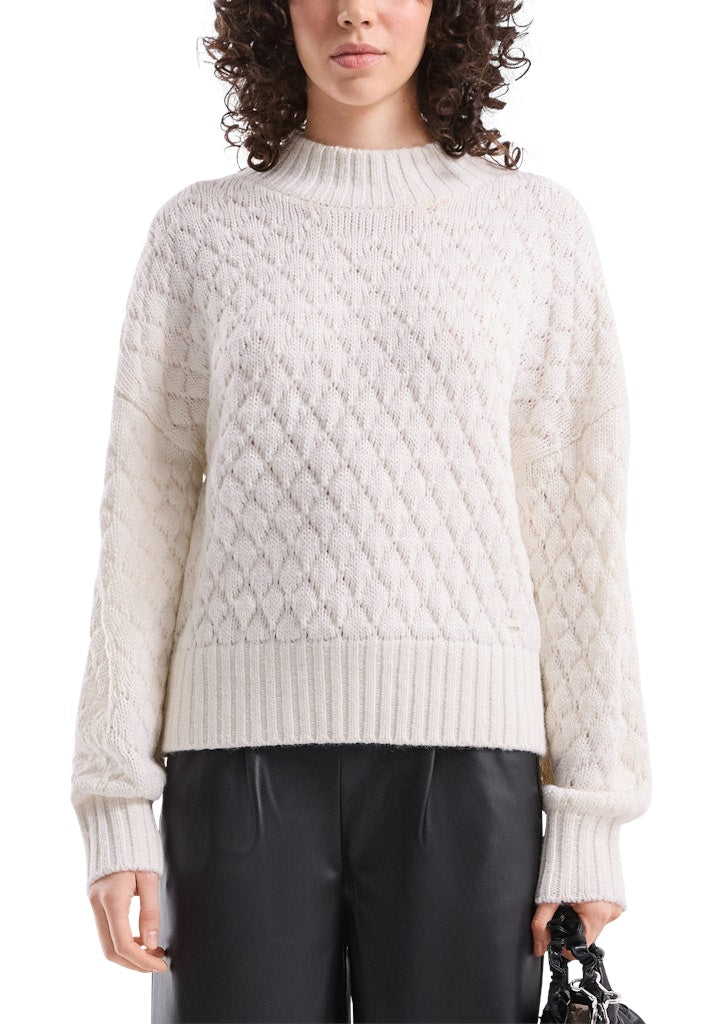 QS by S.Oliver Damen Pullover White