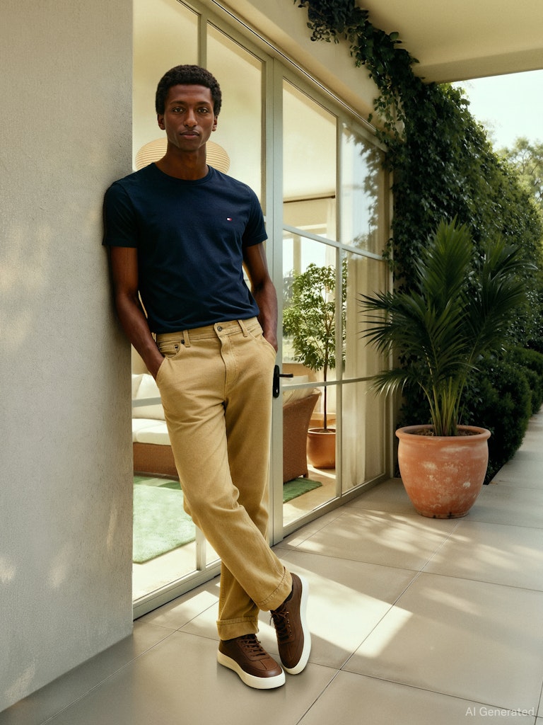 Tommy Hilfiger Herren T-Shirts kurz Dw Blue