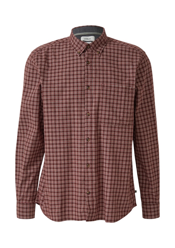 S. Oliver red Herren Hemden lang Red