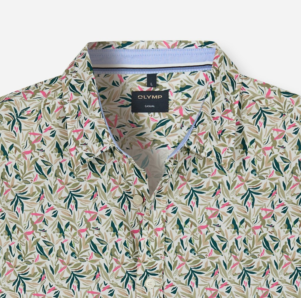 Olymp Herren Hemden Oliv