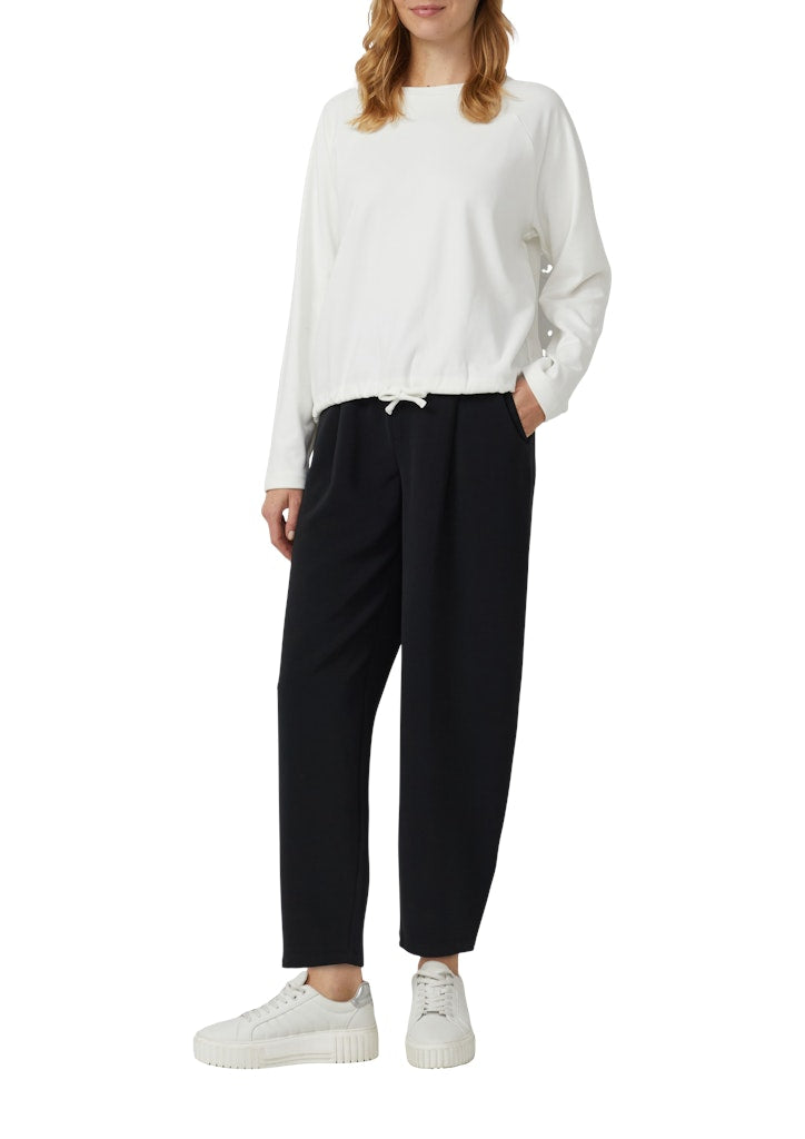 S. Oliver red Damen Sweatshirts White