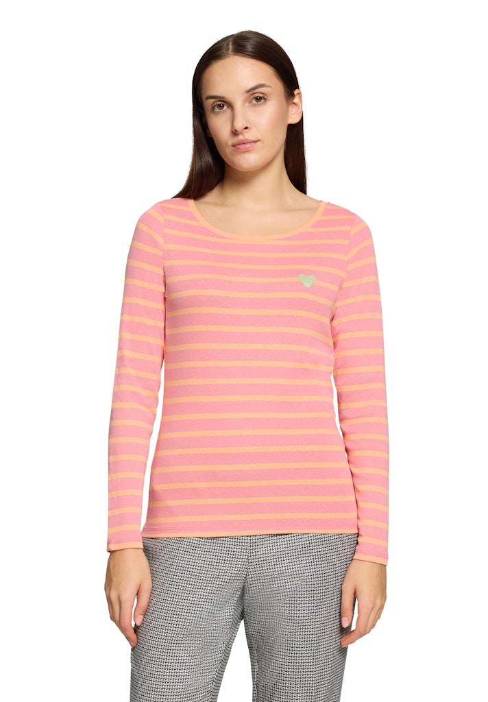 Cartoon Damen T-Shirts Pink/Orange