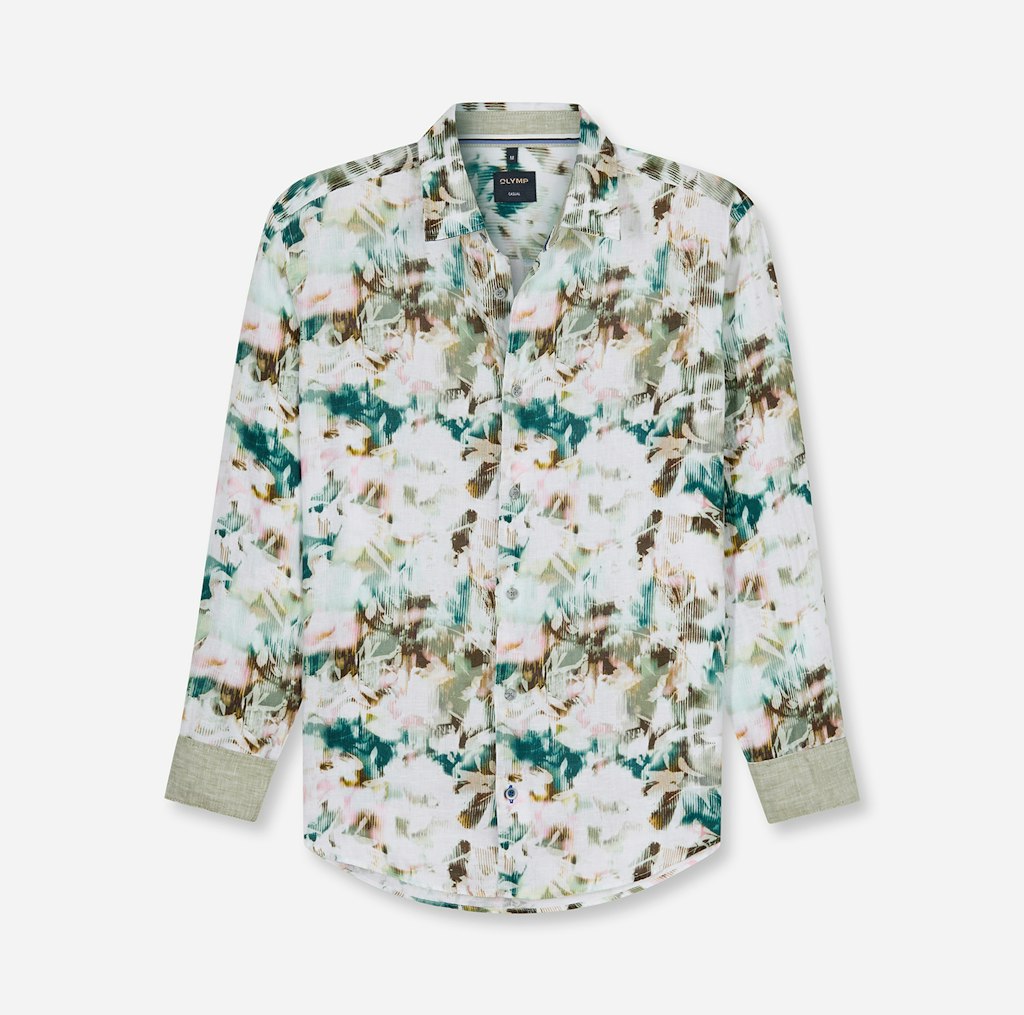 Olymp Herren Hemden Oliv