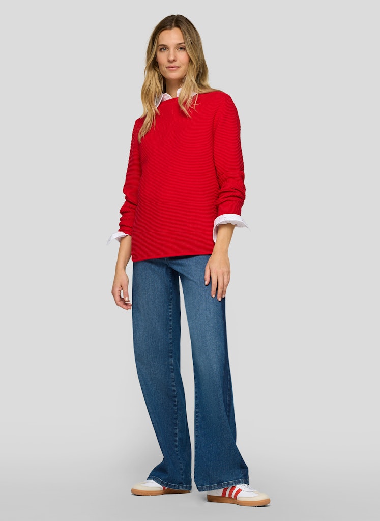 Rabe Damen Pullover Mohn