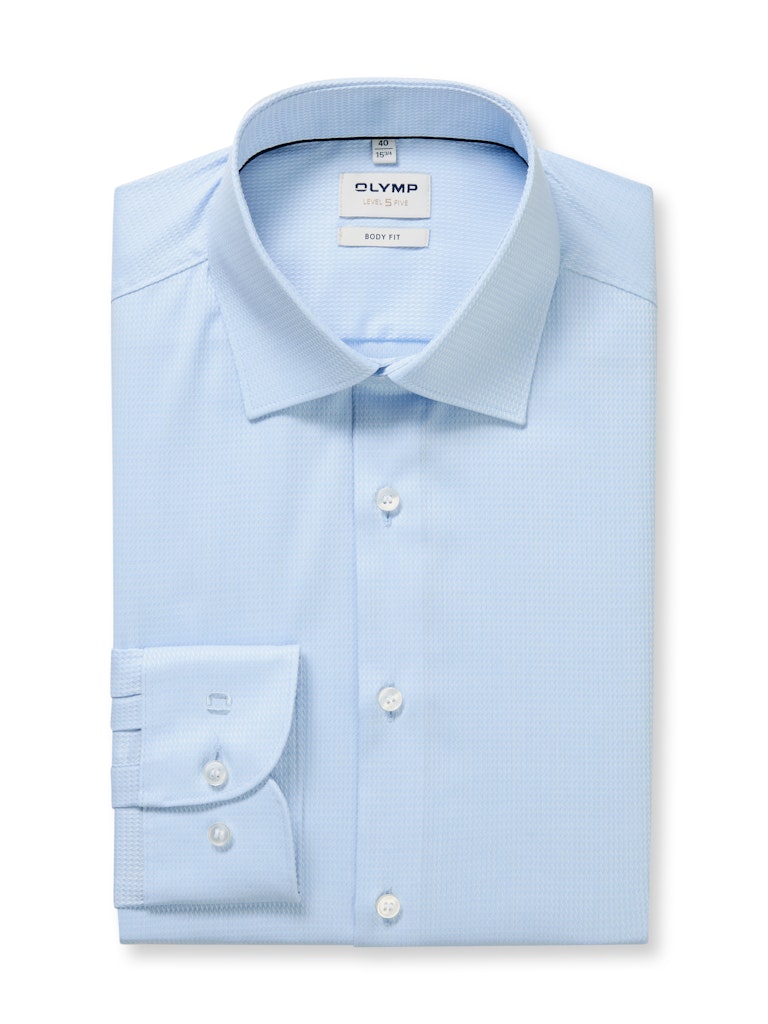 Olymp Herren Hemden lang Bleu