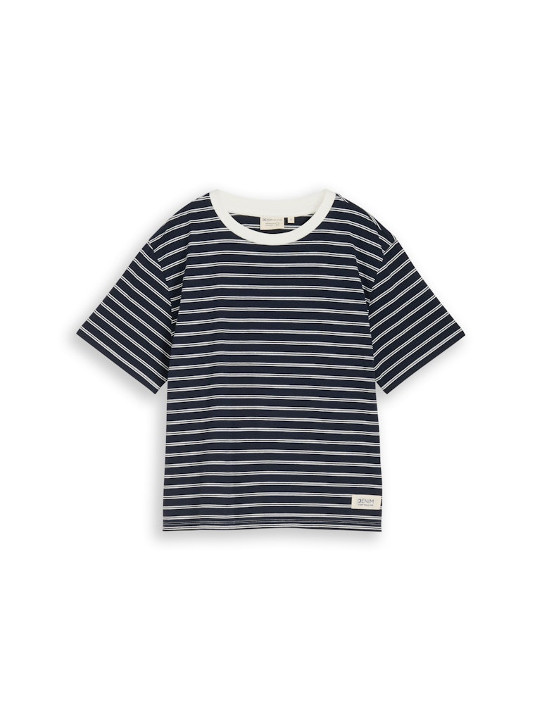 Tom Tailor denim Damen T-Shirts Navy Irregular