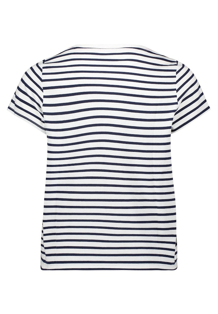 Cartoon Damen T-Shirts Cream/Dark Blue