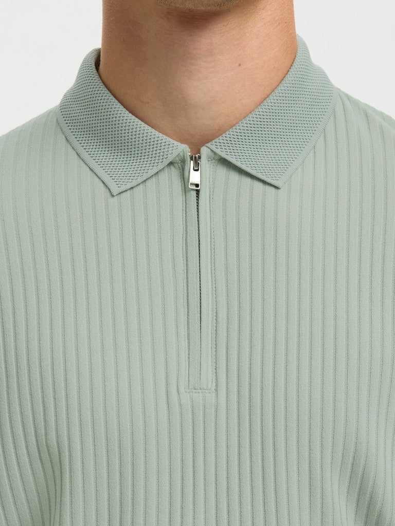 Selected homme Herren Polo-Shirts Aqua Gra