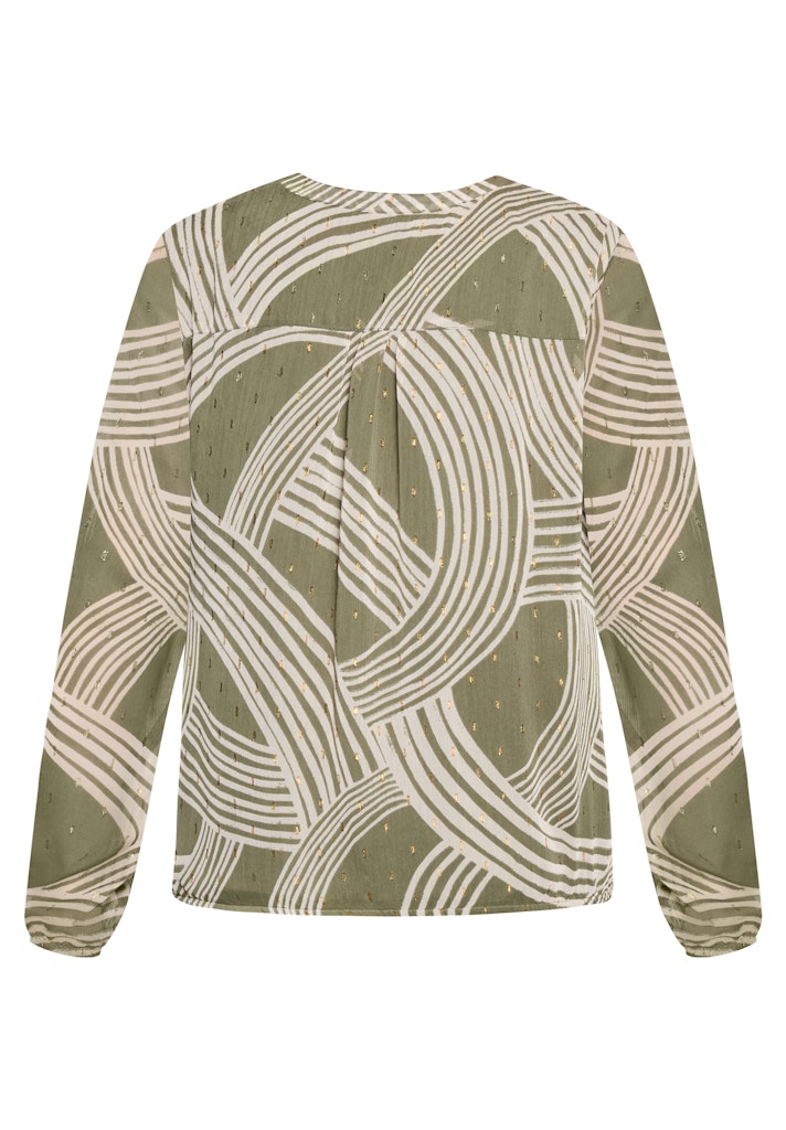 Betty & Co Damen Blusen Khaki/Cream