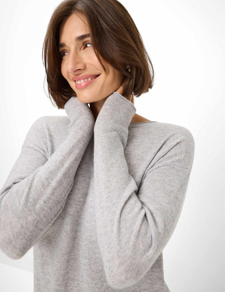 Brax Damen Pullover Cozy Grey