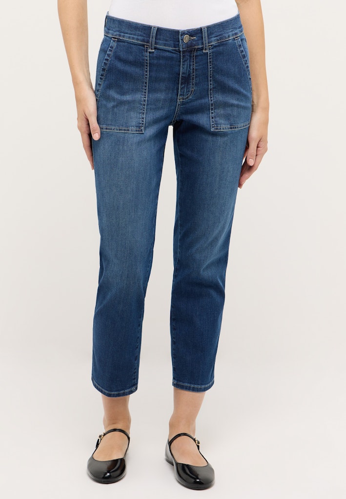 Angels Damen Jeans Mid Blue Us